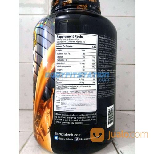 Muscletech Nitro Tech Whey Gold 5.5 Lbs / 5 5,5 6 Isolate Lb Nitrotech