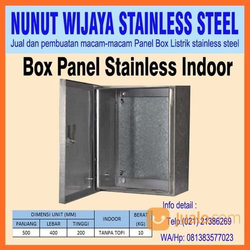 Box Panel Stainless Uk 500x400x200mm Indoor