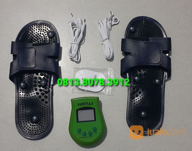 Sendal Repleksi Akupuntur Kaki Untuk Terapi Kesehatan Pijat Elektrik