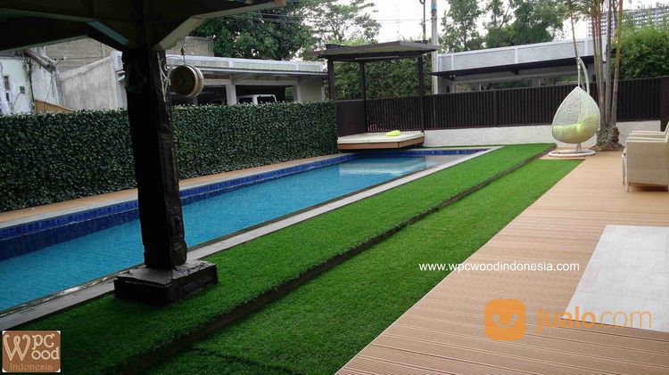 Kayu Decking Outdoor Untuk Pinggir Kolam Renang
