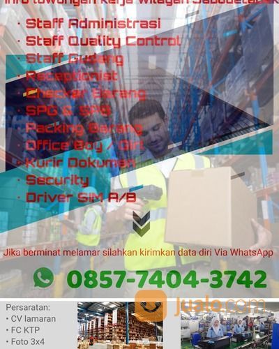 INFO LOWONGAN KERJA PACKING BARANG