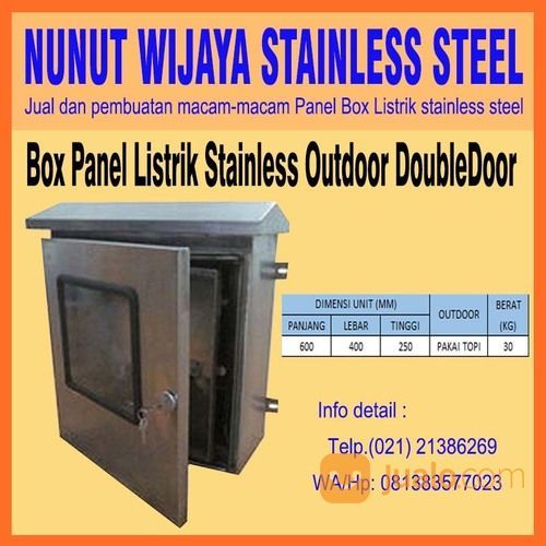 Box Panel Listrik Stainless Outdoor DoubleDoor
