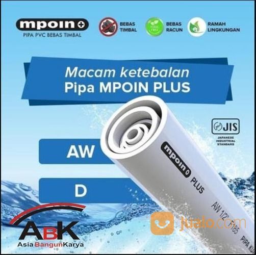 Pipa PVC MPOIN Type D 3" Pipa Anti Timbal