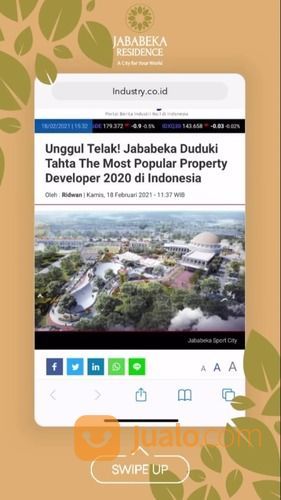 Ruko Monaco Dp Bs Cicil, Lokasi Strategis Di Jababeka Cikarang Sportcity