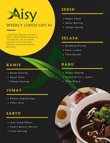 Menu Catering Harian Banyumanik Paket Keluarga #4
