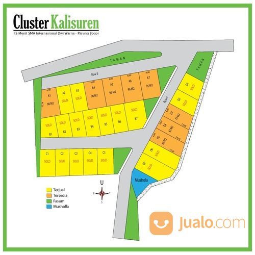 Kapling Tanah Murah Bogor Area Strategis Perumahan Inkopad Kalisuren