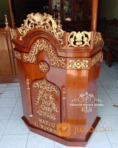 Mimbar Podium Masjid Set Tongkat Khutbah