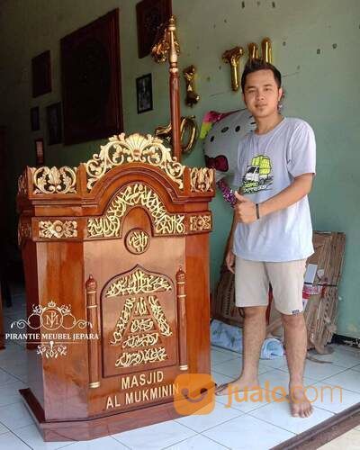 Mimbar Podium Masjid Set Tongkat Khutbah