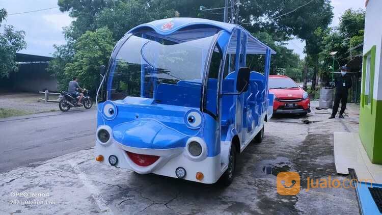 Kereta Mini Wisata Odong Mobil Carry Karakter Dolphin