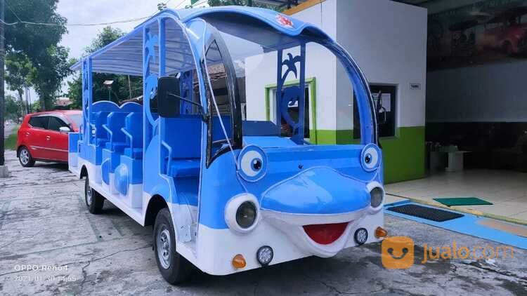 Kereta Mini Wisata Odong Mobil Carry Karakter Dolphin
