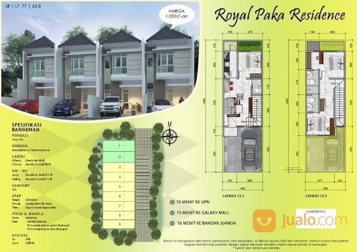 Rumah Royal Paka Residence MURAH Hanya 1M BURUAN..