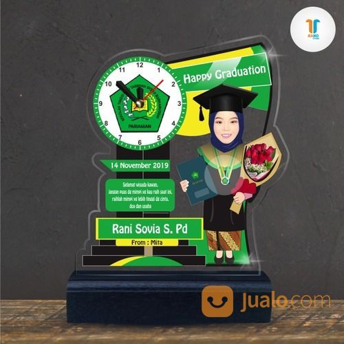 Plakat Wisuda Plus Jam