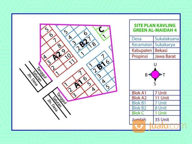 CLUSTER GREEN ALMAIDAH 4 (CGA 4) SUKALAKSANA, CIKARANG, ORANG BERUNTUNG
