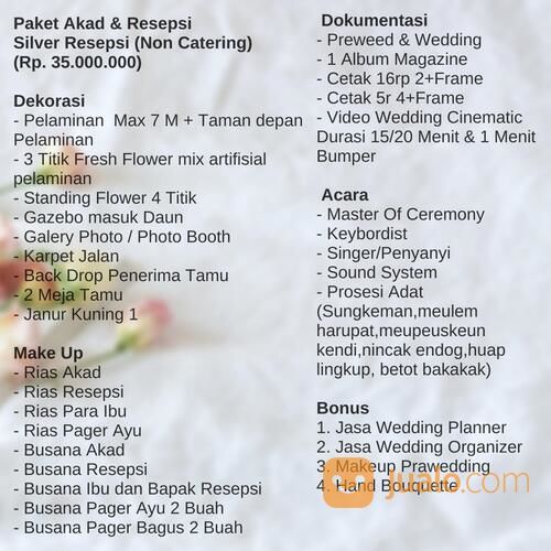 PAKET WEDDING ORGANIZER MURAH
