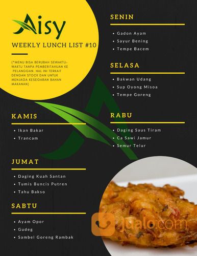 Menu Catering Rumahan Tembalang Paket Keluarga #10