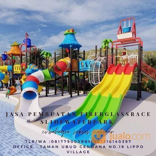 JASA PEMBUATAN FIBERGLASS WATER SLIDE TERMURAH JAKARTA