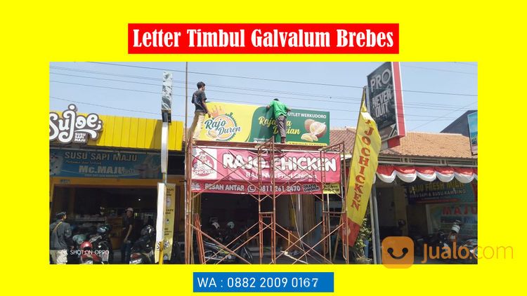 Letter Timbul Galvalum Brebes