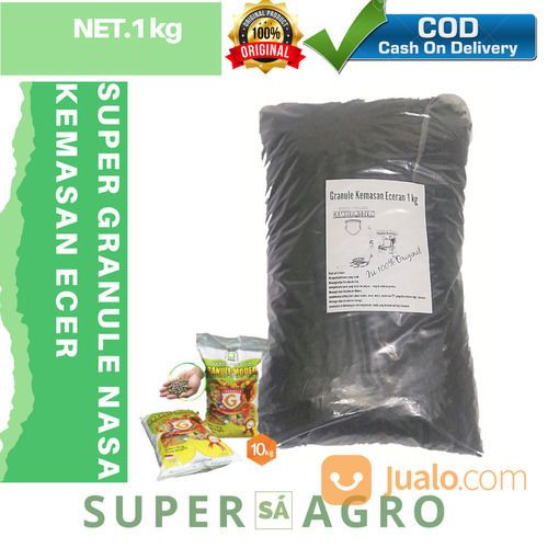 Pupuk Granul Organik 1kg - Pupuk Kelapa Sawit Dan Karet - Pupuk Organik Super Granule Modern Nasa