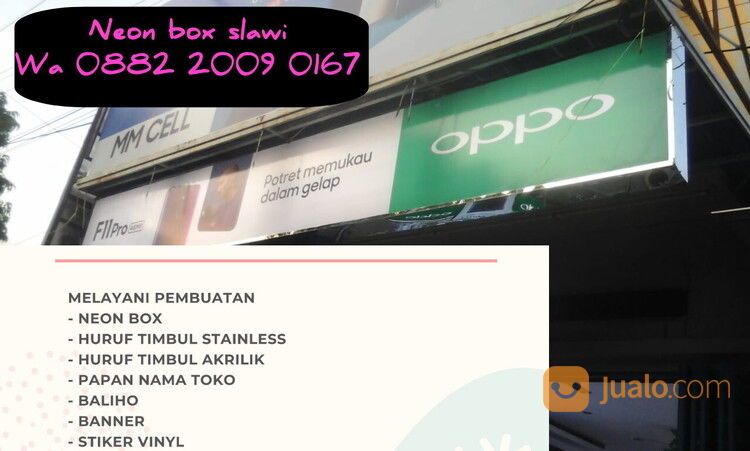Harga Neon Box Jamu Sido Muncul Slawi