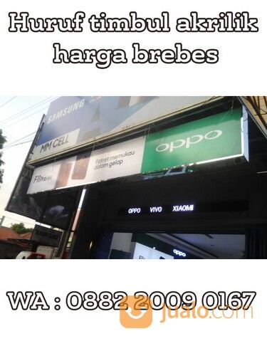 Harga Huruf Timbul Akrilik Brebes
