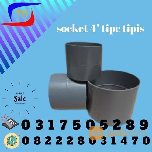 Socket 4" Tipe Tipis