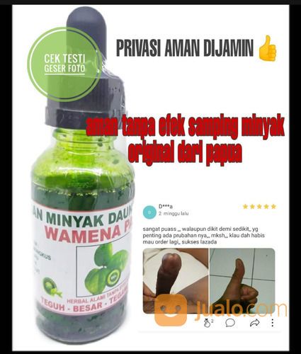 Obat Pembesar Penis Minyak Daun Tiga Jari Daun Bungkus Wamena Papua Pembesar Ampuh