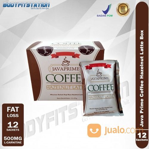 Java Prime Coffee 300 Grams 12 Sachets Hazelnut Latte / Javaprime Kop