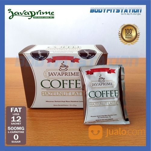 Java Prime Coffee 300 Grams 12 Sachets Hazelnut Latte / Javaprime Kop