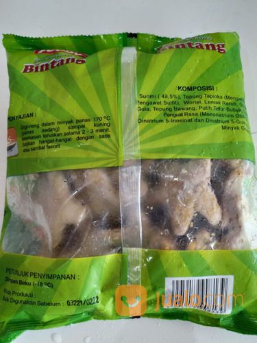 Foody Tempura Ikan Bentuk Bintang 500 Gram Harga Promo