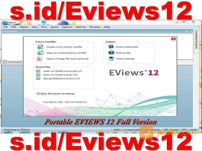 Portable EVIEWS 12 Full Version