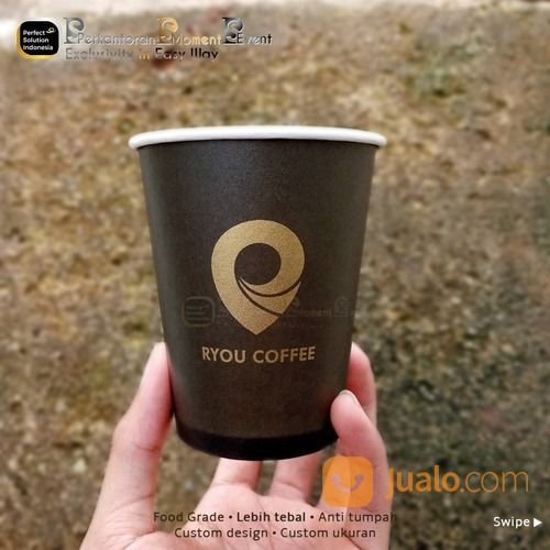 Sablon Gelas Plastik - Gelas Paper, Bisa Custom Design Dan Ukuran