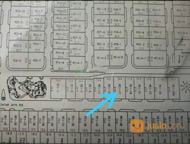 LUAS Row Utama Cluster Tanah Kavling Pakuwon Indah VBR 3 Surabaya - ADA Pondasi - Siap BANGUN