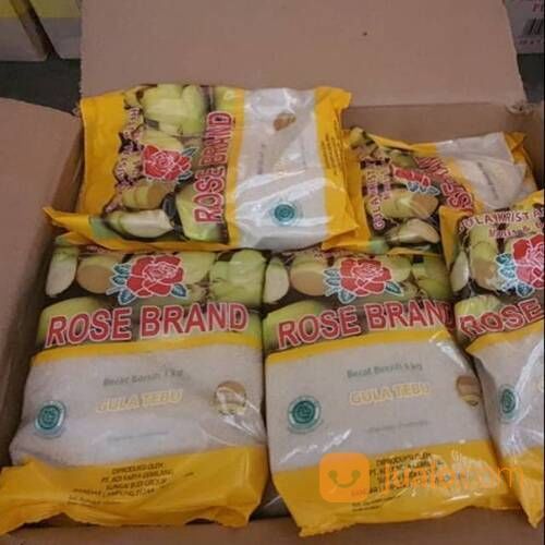 Distributor Gula Pasir Rose Brand Kemasan 1 Kg Dus Isi 20 Pcs