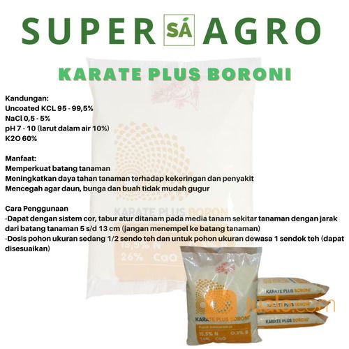 Pupuk Kalsium Nitrat Plus Boron Kemasan 1KG - Pupuk KARATE PLUS BORONI