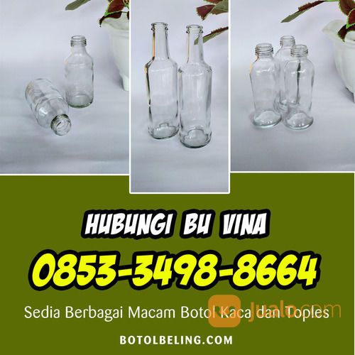 LANGSUNG WA +62 853-3498-8664 Botol Kaca Ikan Cupang