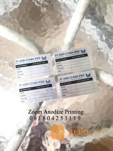 Pembuatan Label Mesin, Label Forklift,Label Genset, Menggunakan Aluminium, Stainless Jabodetabek