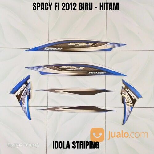 Striping Spacy FI 2012 Biru - Hitam