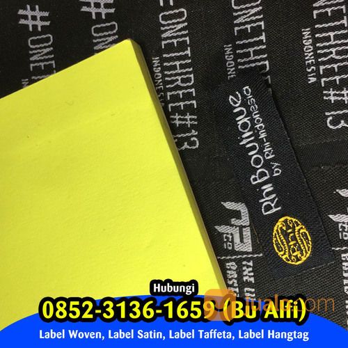 PRODUSEN 085231361659 Buat Label Baju Kuningan