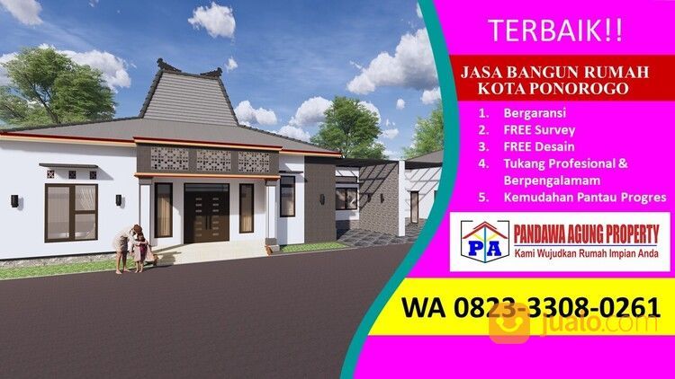 HEMAT BIAYA | 0823-3308-0261 | Jasa Bangun Rumah Ukuran 79 Di Ponorogo, PANDAWA AGUNG PROPERTY