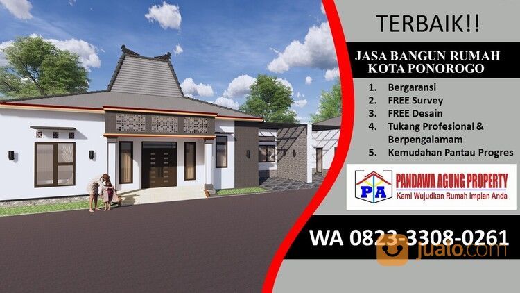 HEMAT BIAYA | 0823-3308-0261 | Jasa Bangun Rumah Ukuran 79 Di Ponorogo, PANDAWA AGUNG PROPERTY