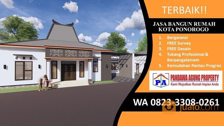 HEMAT BIAYA | 0823-3308-0261 | Jasa Bangun Rumah Ukuran 79 Di Ponorogo, PANDAWA AGUNG PROPERTY