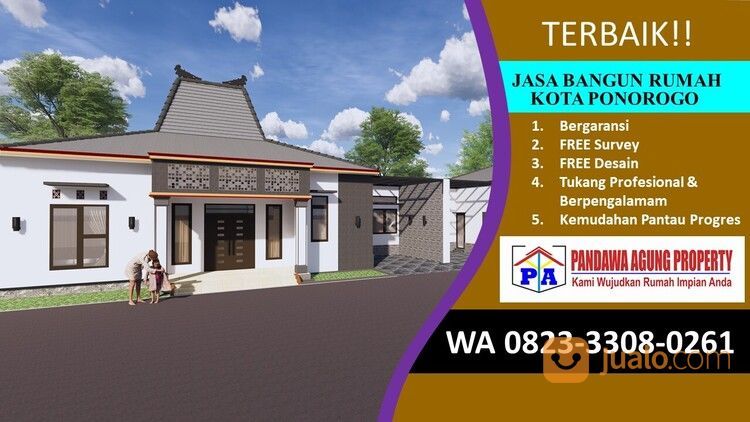 HEMAT BIAYA | 0823-3308-0261 | Jasa Bangun Rumah Ukuran 79 Di Ponorogo, PANDAWA AGUNG PROPERTY
