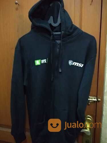 Jaket Pria MSI X Nvidia Hitam Original