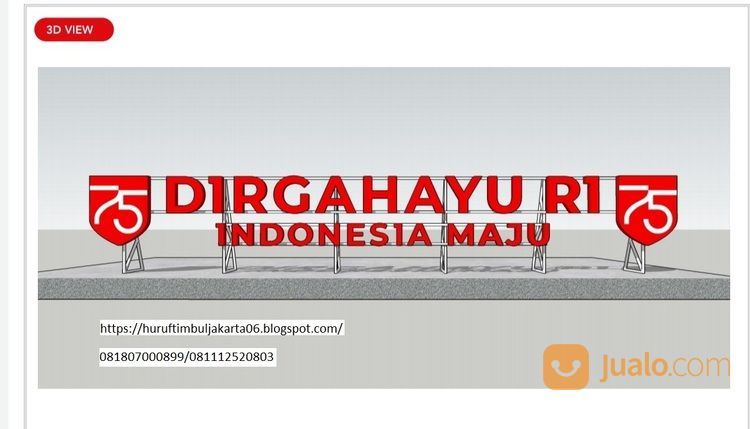 Pembuatan Huruf Timbul Banjarmasin