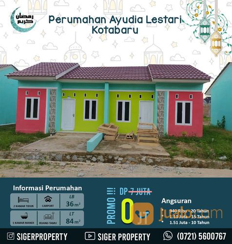 Rumah Subsidi Di Daerah Gedung Harapan ITERA Lampung Free Sumur Bor