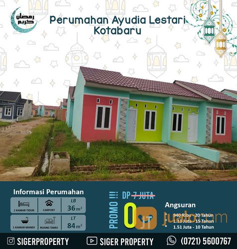 Rumah Subsidi Di Daerah Gedung Harapan ITERA Lampung Free Sumur Bor