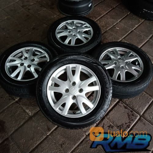 Velg Mobil Bekas Oem Brio R14 Plus Ban 175/65 R14 Dunlop