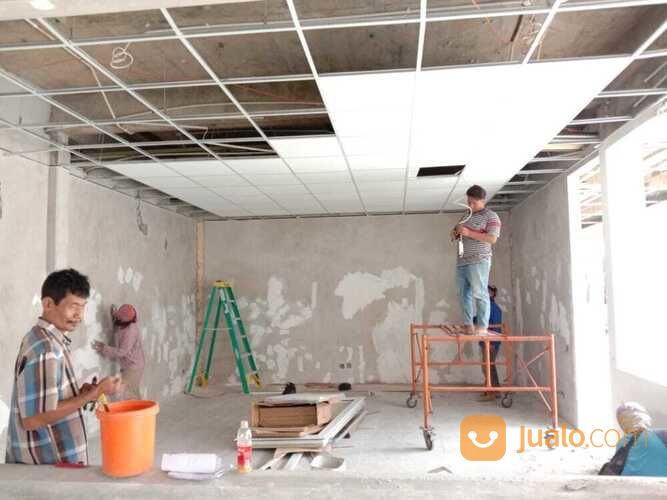 Jasa Pasang Plafon Akustik, Plafon Gypsum, Pengecatan, Renovasi