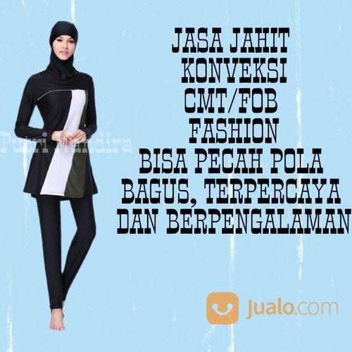BAJU RENANG MUSLIMAH JASA JAHIT KONVEKSI FASHION
