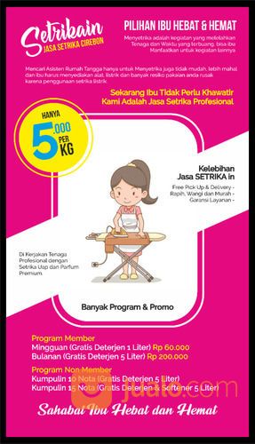 Jasa Setrika Kilat Cirebon - Free Pick Up & Delivery